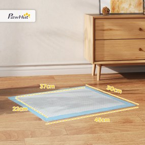 PawHut Set 100 Covoare Absorbante pentru Câini cu 6 Straturi, Covoare Igienice pentru Câini, 45x30 cm, Albastru | Aosom Romania