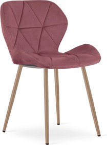 Scaun de masa MANGO VELVET, roz inchis