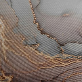 Tablou - Marmură gri-auriu (120x50 cm)