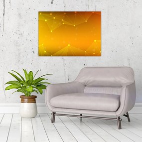 Tablou abstract galben (70x50 cm), în 40 de alte dimensiuni noi