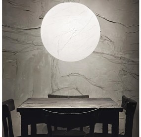 Lustră pe cablu Ideal Lux CARTA 1xE27/25W/230V d. 50 cm alb