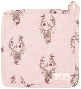 Set 2 suporturi de bucătărie din bumbac Green Gate Dina, roz