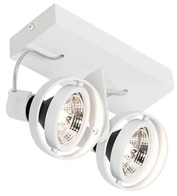 Spotlight modern alb cu 2 lumini - Master 70