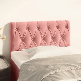 346311 vidaXL Tăblie de pat, roz, 80x7x78/88 cm, catifea