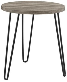 Măsuță auxiliară Støraa Owen, ø 50 cm, maro-gri