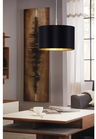 Lustră pe cablu Eglo 78691 MASERLO 1xE27/60W/230V d. 38 cm negru/cupru