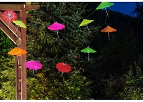 Șir solar LED 10xLED/1,2V 300mAh 3,8m IP44 pentru umbrele