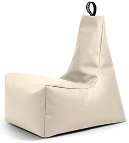 Fotoliu bean bag bej cu tapițerie din imitație de piele Icy L – So Soft?