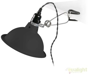 Lampa cu clips design Industrial Style PEPPER negru 64169