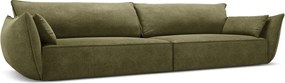 Canapea 4 locuri, Kaelle, Micadoni Home, BL, 248x110x85 cm, poliester chenille, verde