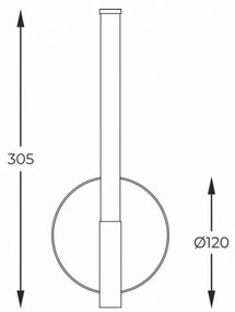 Aplica de perete LED design minimalist LAUTARO
