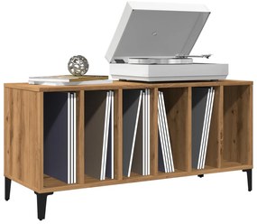 vidaXL Dulap de discuri stejar artizanal, 100x38x48 cm, lemn prelucrat