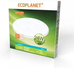 Plafoniera LED Ecoplanet     Simple Life    , rotunda D380mm, 24W, 2160LM, lumina rece 6500k, alb Lumina rece - 6500K