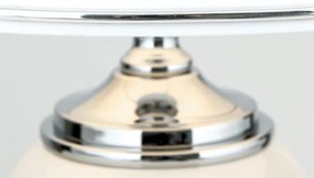 Lampă de masă Orion LA 4-1229 OVUM 1xE27/40W/230V 48 cm ceramică alb/crom