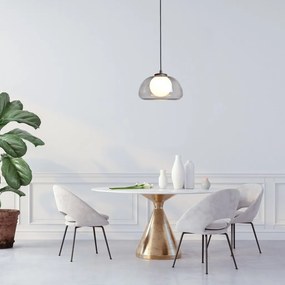 Lustra suspendata sticla fumurie Elowen