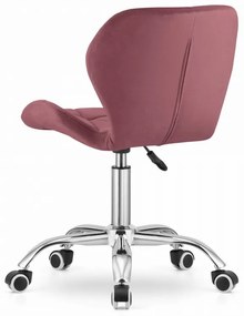 Set pentru birou masa de birou TAYLOR SONOMA 100x50 cm + scaun de birou AVOLA VELVET roz inchis