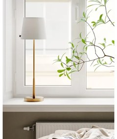 ByRydens 4002740-6501 - Lampă de masă LUMI 1xE27/8W/230V alb/auriu 68,5 cm