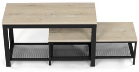 Set de 2 rafturi pentru pantofi, stejar Sonoma