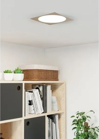 Eglo 901411 - Plafonieră LED încastrată FUEVA LED, 18,5 W, 230 V, 21,6 x 21,6 cm, crom