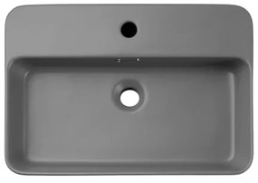 COMAD TRUST 2 MATT LIGHT GREY (E-6282) - Lavoar pe blat TRUST 55x38 cm gri