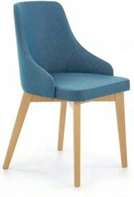 Scaun cu stofa albastru denim tapitat Toledo, 55X51X82 CM