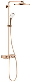 Coloana dus cu baterie si termostat Grohe Euphoria SmartControl 310 Duo, cupru (warm sunset)