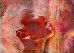 Tablou pe sticlă - Profilul feței feminine (70x50 cm)