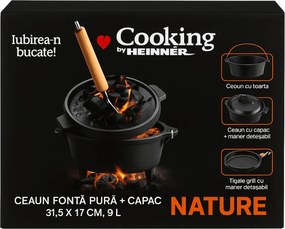 Ceaun Fonta Pura Heinner Cu Capac 2IN1 31.5X17 Cm 9L