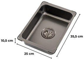 Lavoar cu scurgere încuiată pentru tava de chiuvetă