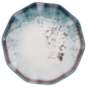 Set de masă din porțelan, 24 piese, albastru