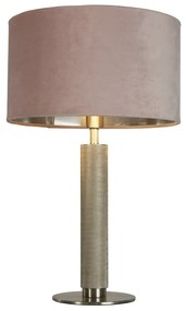 Veioza/Lampa de masa design decorativ London argintiu/roz