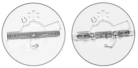 Panou LED Ecolite WPCB2-18W/CR LEXA LED/6/12/18W/230V negru