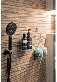 Raft pentru baie albastru deschis autoadeziv din metal Grena – Compactor