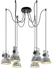 Eglo 79364 - Lustră pe cablu BARNSTAPLE 6xE27/40W/230V