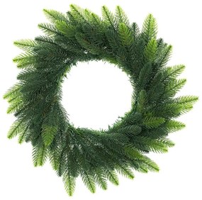 Coroniţă de Crăciun artificială cu brad, vârfuri deschise, diam. 50 cm