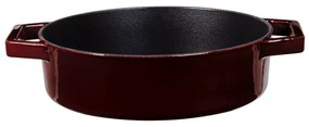 Cratiță din fontă emailată cu capac 26 cm, 2.5L – Berlinger Haus Burgundy Collection BH 6498, ideală pentru cuptor sau plită, gătit lent