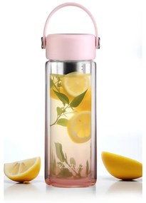 Sticlă roz din sticlă 350 ml Fuori – Vialli Design