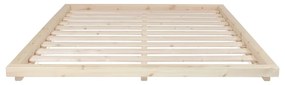 Pat matrimonial din lemn masiv de pin cu somieră 180x200 cm Dock – Karup Design