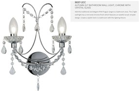 Aplica de perete eleganta pentru baie IP44 Autumn 9037-2CC SRT