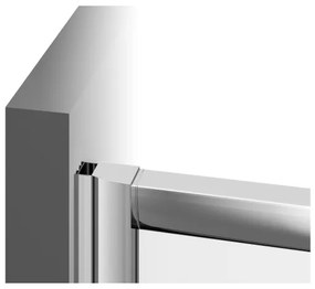 Ravak 1LV40100ZG - Cabină de duș unghiulară BLIX, din 4 piese, 80x80 cm, albă