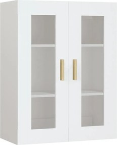 vidaXL Dulap de perete suspendat, alb, 69,5x34x90 cm