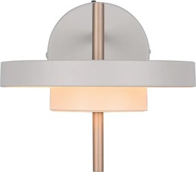 Aplică de perete fildeș LED cu structură flexibilă/cu intensitate reglabilă ø 20 cm Keaton – Trio