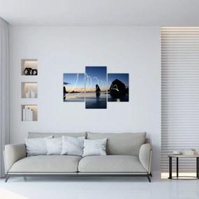Tabloul - plaja în apus de soare (90x60 cm)