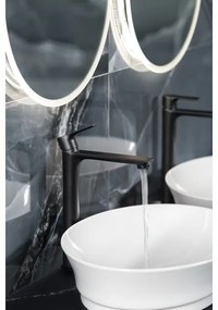 Baterie de lavoar Sapho PAX 31,5 cm negru mat
