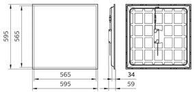 Panou LED încastrat Philips LED/34W/230V 4000K UGR<22 IP40