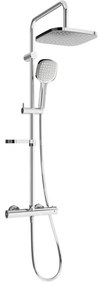 Mexen KX33 set de duș cu pară de tip ploaie și baterie termostatică, Crom - 771503391-00