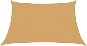 vidaXL Pânză parasolar, gri deschis, trapez, 3/4x2 m, HDPE, 160 g/m²