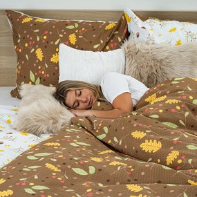 Lenjerie de pat bumbac creponat  4Home Toamnă, 140 x 200 cm, 70 x 90 cm