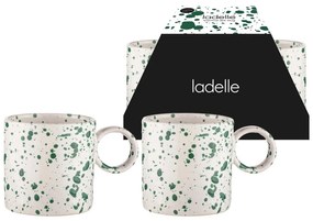 Căni alb-verde 2 buc. din gresie 450 ml Carnival – Ladelle