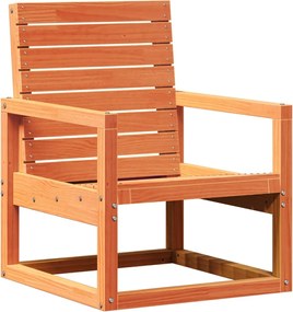 vidaXL Scaun de grădină, maro ceruit, 57,5x63x76 cm, lemn masiv de pin